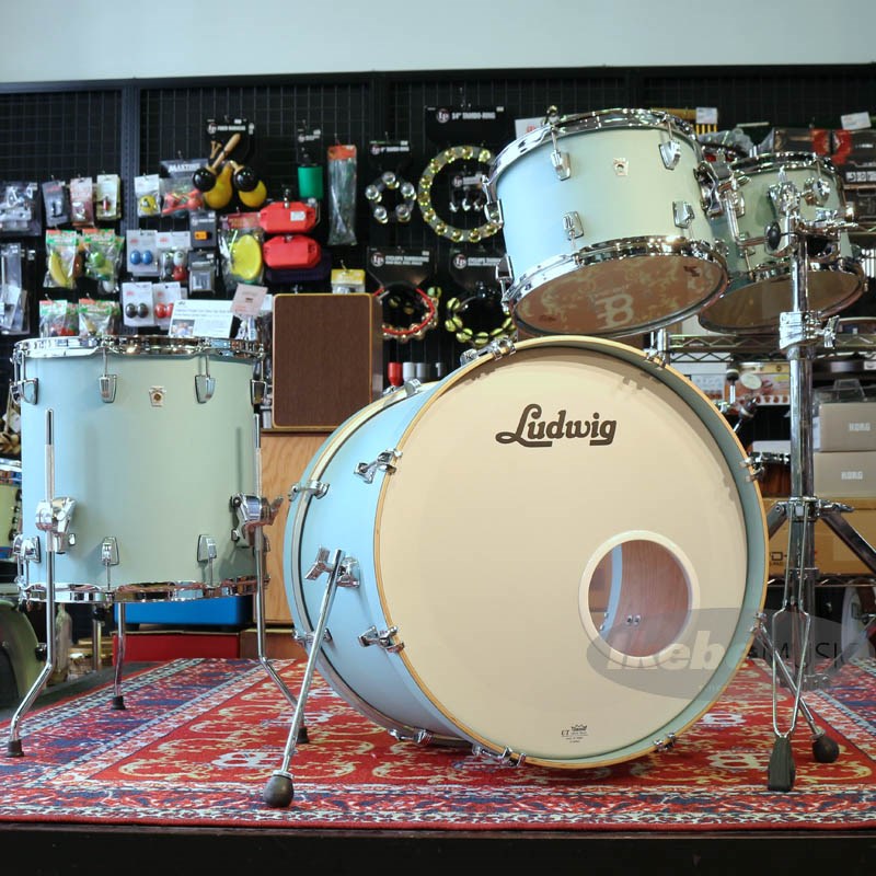 Ludwig NeuSonic 4pc Drum Kit - Skyline Blue BD20，TT10&12，FT14の画像